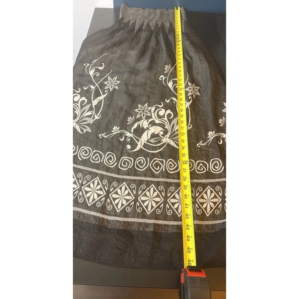 Anthropologie Lapis Convertible Maxi Skirt Tube Dress Witchy Fairy Grunge Whimsy - Picture 8 of 9